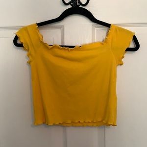 Off shoulder crop top
